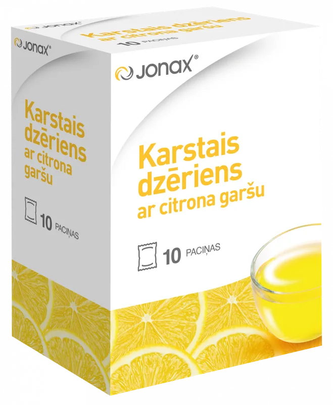JONAX Ar Citrona Garšu karstais dzēriens, 10 gab.