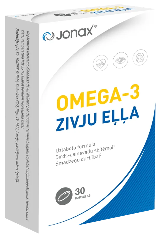 JONAX Omega-3 kapsulas, 30 gab.