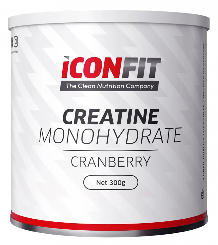 ICONFIT Creatine Monohydrate Cranberry pulveris, 300 g