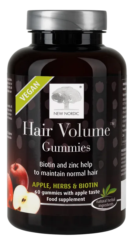 NEW NORDIC Hair Volume pastilas, 60 gab.