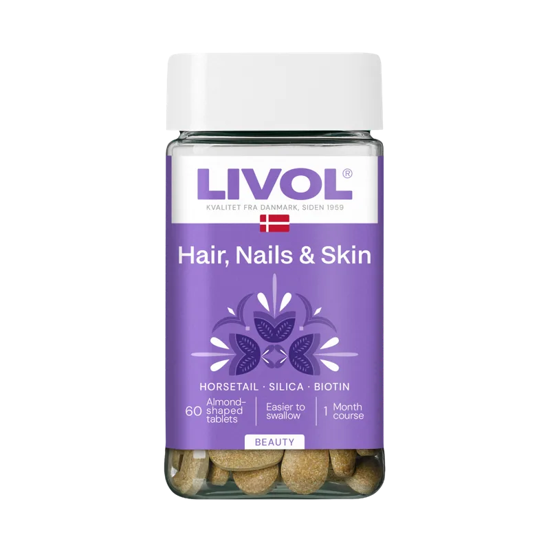 LIVOL Extra Hair,Nails&Skin tabletes, 60 gab.