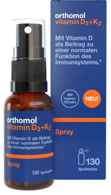 ORTHOMOL Vitamin D3+K2 (130 devas) aerosols, 20 ml