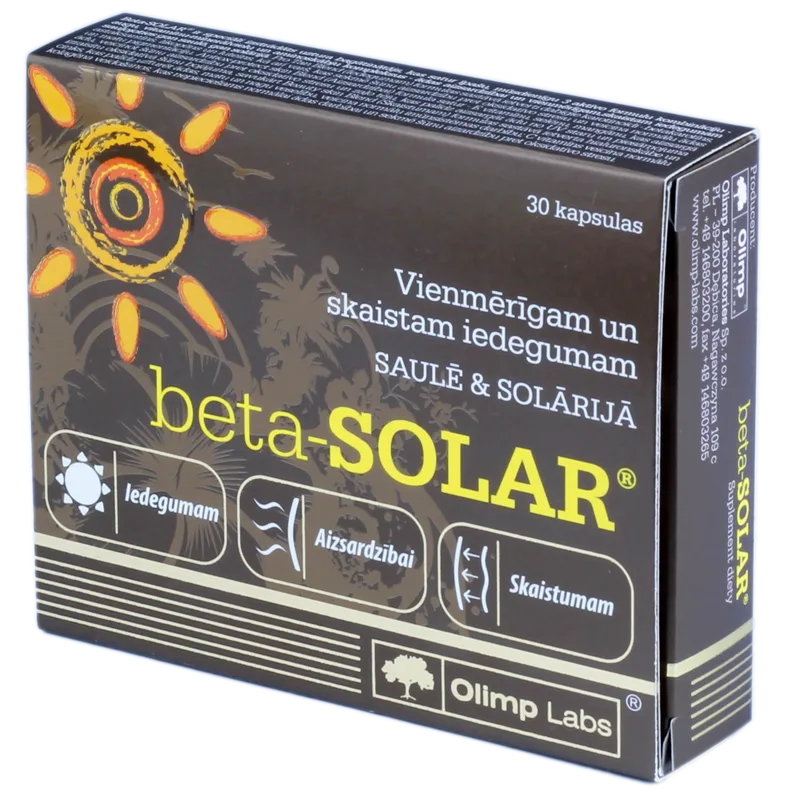 OLIMPLABS Beta-Solar kapsulas N30
