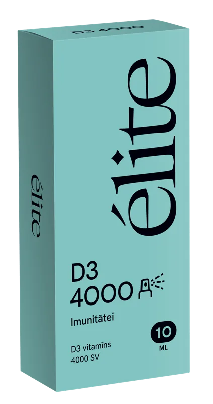 ELITE Vitamīns D3 4000 SV sprejs, 10 ml