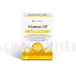 LIVSANE D3 4000 kapsulas N120