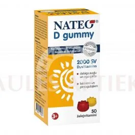 NATEO D Gummy 2000 SV želejvitamīni, 50 gab.